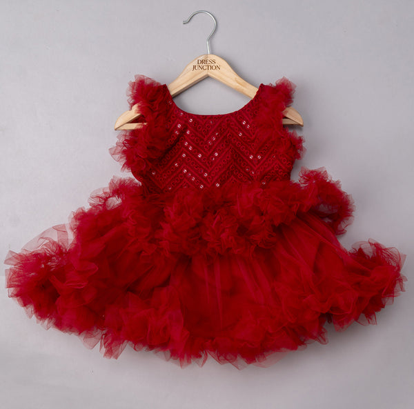 Voluminous Ruffled Skirt