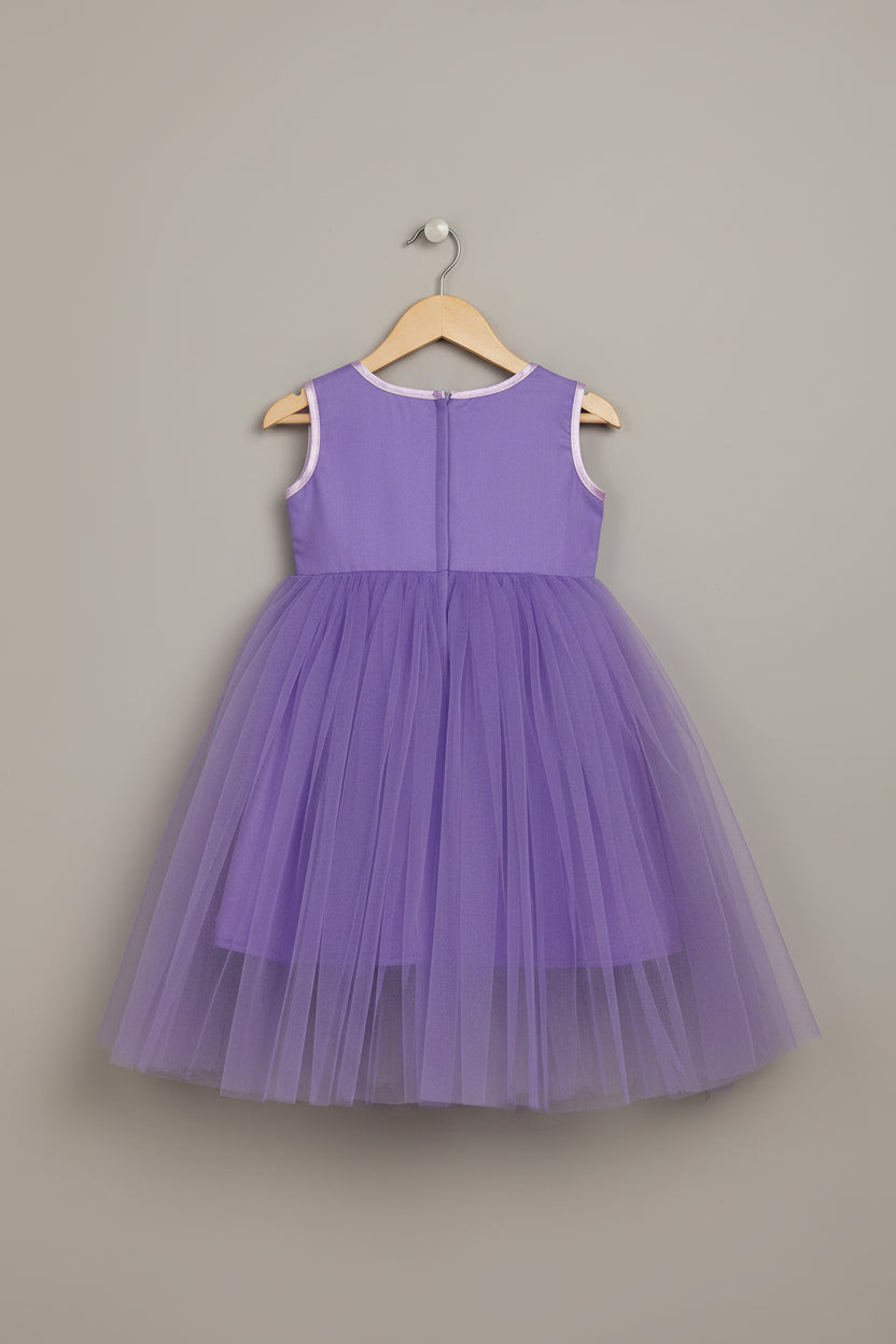 Purple tulle dress