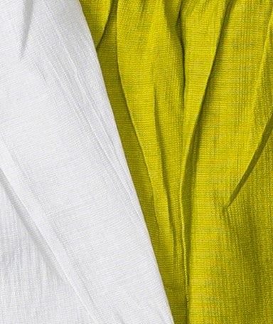 Girls white lime kurti pants set - view 4